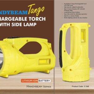 HandyBeam Tango: Rechargeable Torch with Side Lamp | Charging...